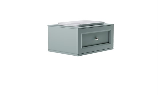 ASTRA-FORM Тумба подвесная Классик 70см 1ящ NCS S 3005-b80g мат., раковина Ретро бел глянц, столешница Solid в цвете 4631177715426