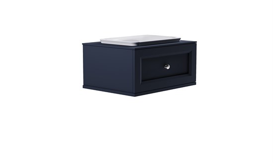 ASTRA-FORM Тумба подвесная Классик 80 1ящ RAL7024 мат., раковина Ретро бел глянц, столешница Solid в цвете 4631177715525