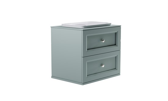 ASTRA-FORM Тумба подвесная Классик 70см 2ящ NCS S 3005-b80g мат., раковина Ретро бел глянц, столешница Solid в цвете 4631177715662