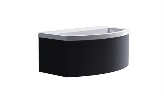 ASTRA-FORM Нижний шкаф Венеция2.0  80 с 1 ящиком  темно-серый (RAL7024 матовый) + Раковина "Венеция 80" 3100003ral7024+04010022