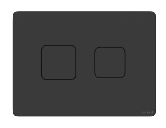 CERSANIT Кнопка ACCENTO SQUARE для AQUA пневматическая пластик черный матовый A63838