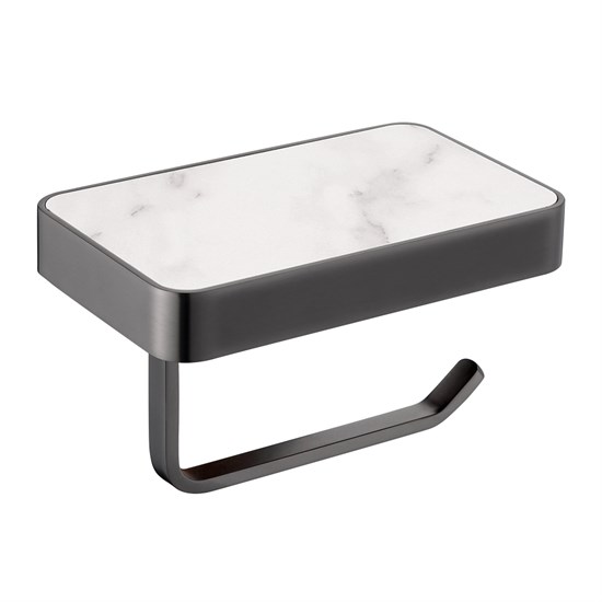 ABBER Бумагодержатель с полкой для телефона Westen AA1730NG никель AA1730NG