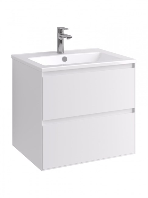 AQUATON Тумба под раковину Люмин 60 белый матовый 1A293901A52B0 1A293901A52B0