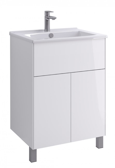 AQUATON Тумба под раковину Форест Про 60 белый глянец 1A297001FR010 1A297001FR010