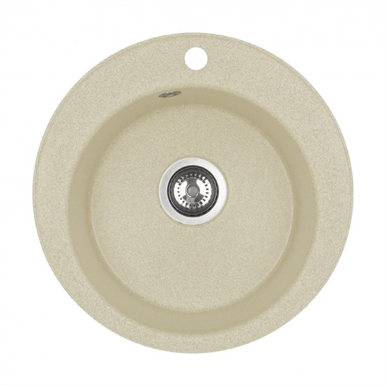 AQUATON Мойка для кухни Шелли круглая шампань 1A734732SS290 1A734732SS290