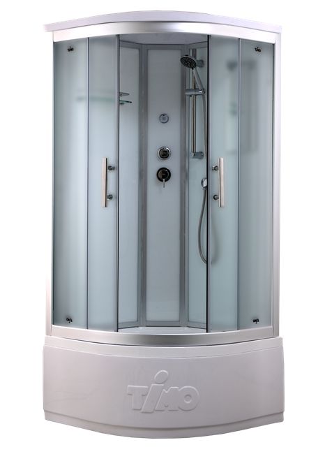 TIMO Standart T-6600 Silver Fabric душевая кабина (100*100*220), турецкая баня хамам T-6600SF-T-STUN