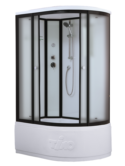 TIMO Standart T-6620 Black Fabric L душевая кабина (120*85*220), турецкая баня хамам T-6620BFL-T-STUN