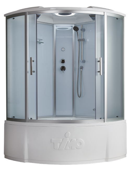 TIMO Standart Т-6655 Silver F душевая кабина (150*150*220), турецкая баня хамам T-6655SF-T-STUN