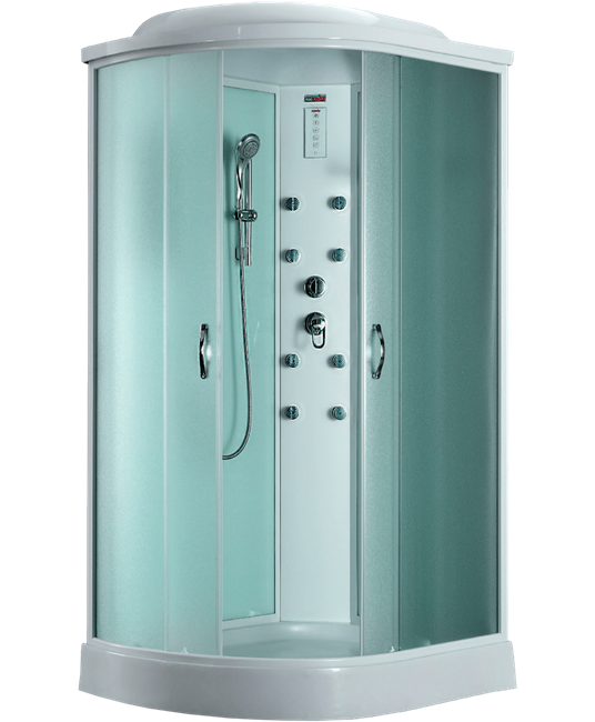 TIMO eco TE-0702 R душевая кабина 120*80*218, турецкая баня хамам, стульчик прозрачный TE-0702R-T-STUN-T-CH/C