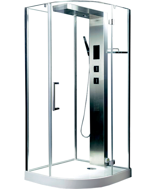 TIMO Premium ARMO душевая кабина (90*90*215), шт, стульчик прозрачный H-506-T-CH/C