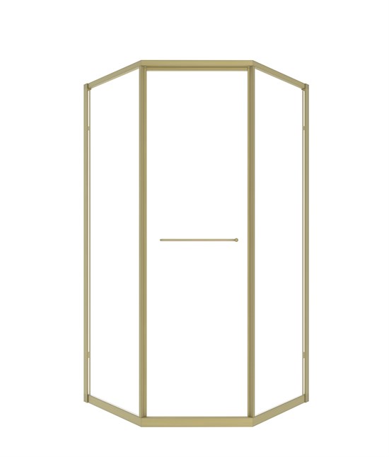 TIMO Душевой угол TTSS-100/17C-8L, раздвиж 1000*1000*2000, проф мат золото, стекло проз 8 мм T34L