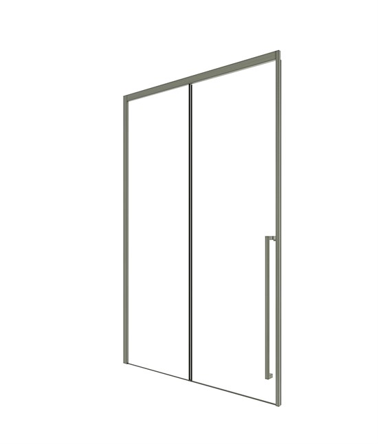 TIMO Душевая дверь TDSS-120/13C-8R, раздвиж 1200*2000, проф никель, стекло проз 8 мм T48R