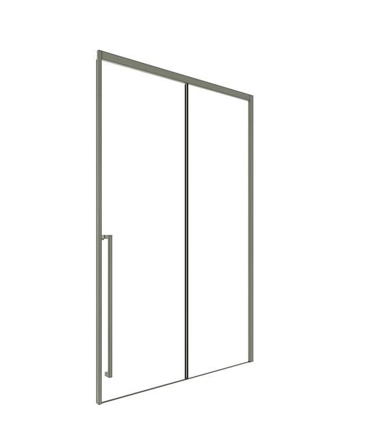 TIMO Душевая дверь TDSS-130/13C-8L, раздвиж 1300*2000, проф никель, стекло проз 8 мм T49L