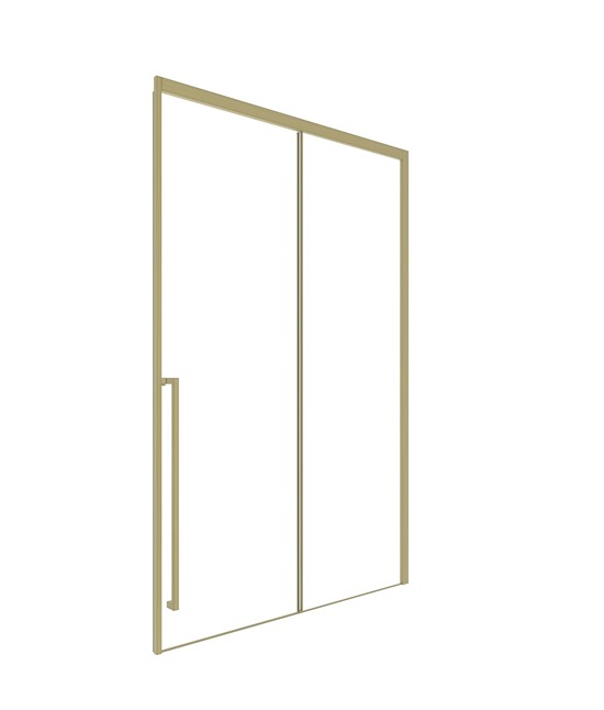 TIMO Душевая дверь TDSS-120/17C-8L, раздвиж 1200*2000, проф мат золото, стекло проз 8 мм T52L