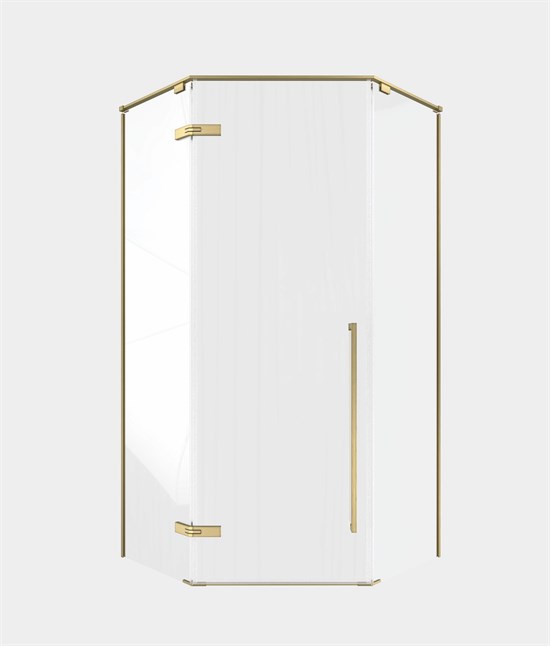 TIMO Душевой угол TTSSP-100/17C-8, распаш 1000*1000*2000, проф мат золото, стекло проз 8 мм T69