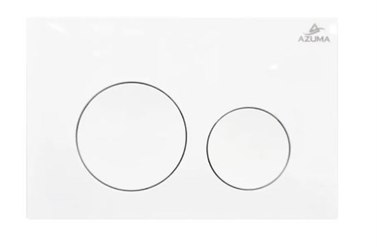 AZUMA Ronda Кнопка смыва AZU003.01 белая, пластик AZU003.01