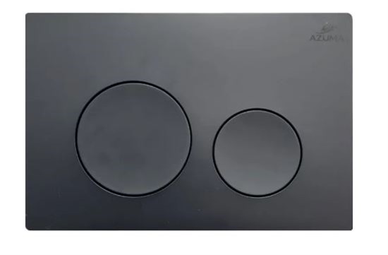 AZUMA Ronda Кнопка смыва AZU003.04 черная матовая, пластик AZU003.04