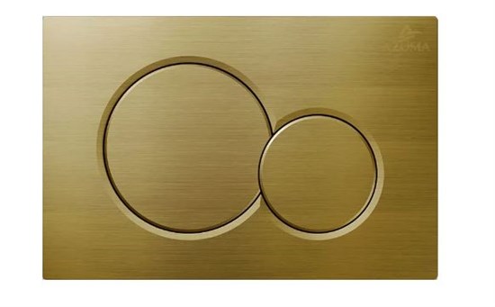 AZUMA Slim13 Кнопка для инсталляции AZU010.05 золото брашированное пластик AZU010.05