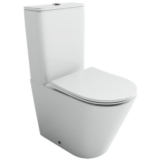 CERAMICA NOVA Highlight Напольный пристенный унитаз Торнадо с бачком сиденье микролифт белый арт CN1802T CN1802T