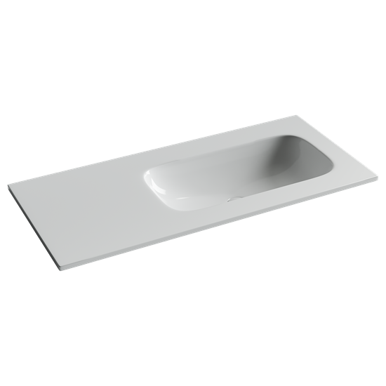 CERAMICA NOVA Grace Раковина накладная чаша справа без отв под смеситель 1010x457x137 белый CN7015wx CN7015wx