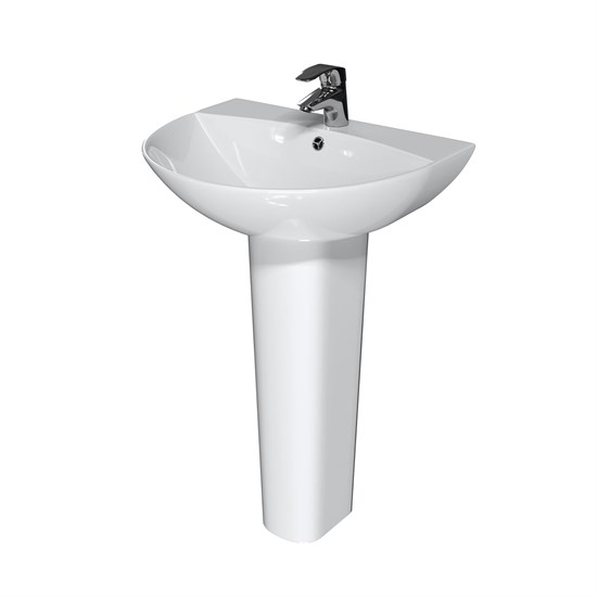 AZARIO Раковина VIADA 560х470х805 на пьедестале, белый (AZ-5001) AZ-5001