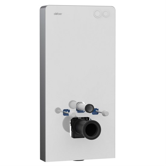 ABBER Инсталляционный модуль внешнего монтажа AC0107MW для подвесного унитаза, белый AC0107MW