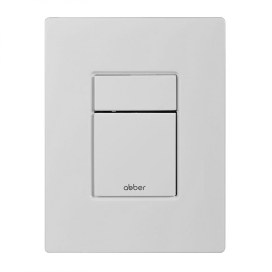ABBER Кнопка смыва AC0123MW пневматическая, белая матовая AC0123MW
