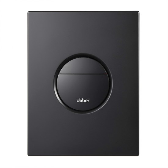 ABBER Кнопка смыва AC0126MB пневматическая, черная матовая AC0126MB