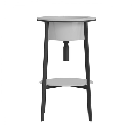 ABBER Консоль с керамической раковиной  Bequem AC2130 белый AC2130