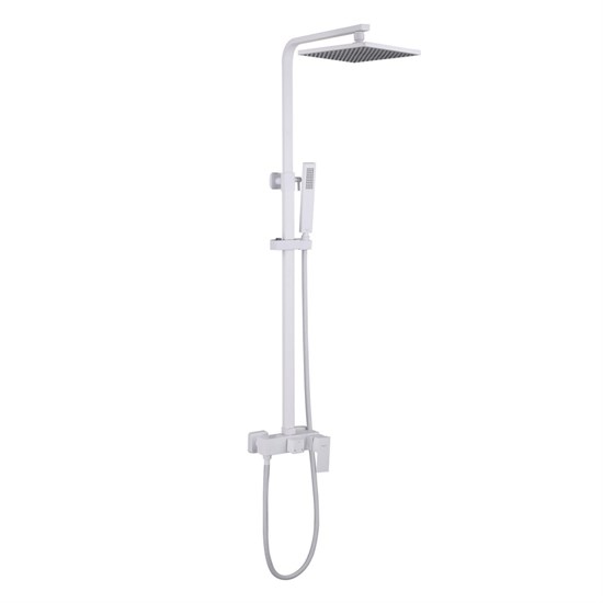 ABBER Душевая стойка Daheim AF8220WL без излива, белая матовая AF8220WL