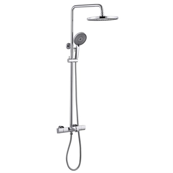 ABBER Душевая стойка Thermostat AF8516L с термостатом и изливом, хром AF8516L
