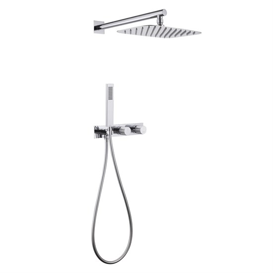 ABBER Душевая система Rund AF8718 скрытого монтажа без излива, хром AF8718