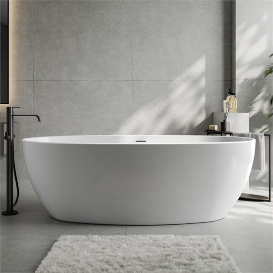 ABBER Акриловая ванна AB9504 белая AB9504