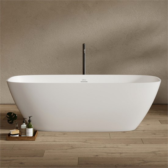 ABBER Ванна из искусственного камня Stein AS9632 белая матовая AS9632