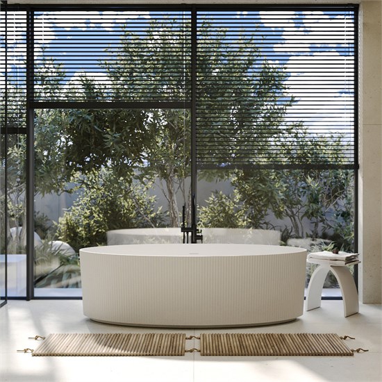 ABBER Ванна из искусственного камня Stein AS9627 белая матовая AS9627