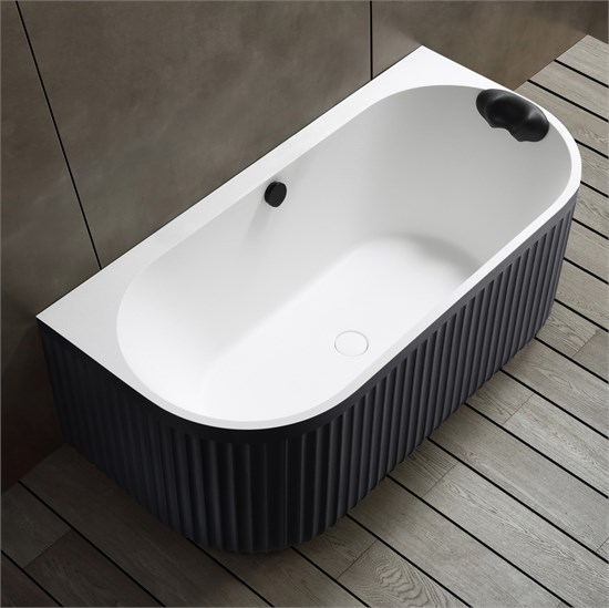 ABBER Ванна из искусственного камня Leipzig AM9916BW черно-белая матовая AM9916BW