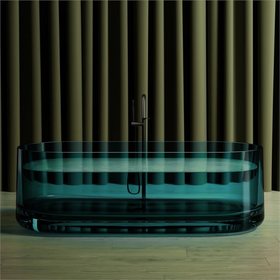 ABBER Прозрачная ванна Kristall AT9708Aquamarin бирюзовая AT9708Aquamarin