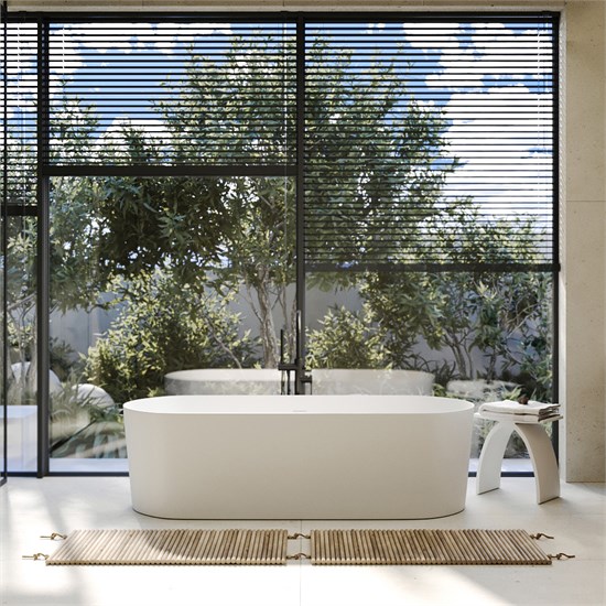 ABBER Ванна из искусственного камня Stein AS9614 белая матовая AS9614