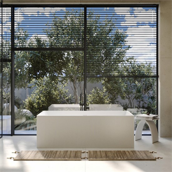 ABBER Ванна из искусственного камня Stein AS9602 белая матовая AS9602