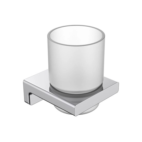 AQUAme AQM7311CR   Tivoli  Стакан для зубных щеток, латунь/матовое стекло, хром AQM7311CR