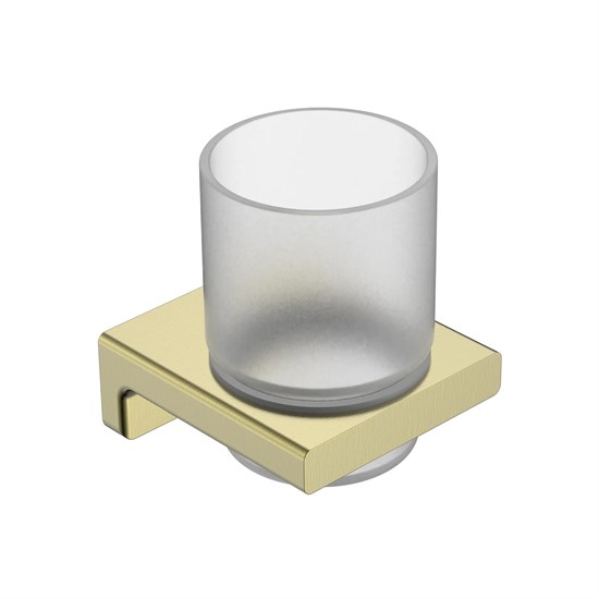 AQUAme AQM7311BG  Tivoli  Стакан для зубных щеток, латунь/матовое стекло, золото шлифованное AQM7311BG