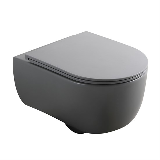 VECONI Унитаз подвесной Rino VRI-49TGR, серый VRI-49TGR