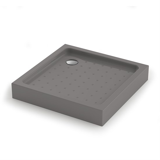 VECONI Душевой поддон квадратный Tezeo Acrylic TZ-52GR, 800x800x150, акрил, серый TZ52GR-80-C5