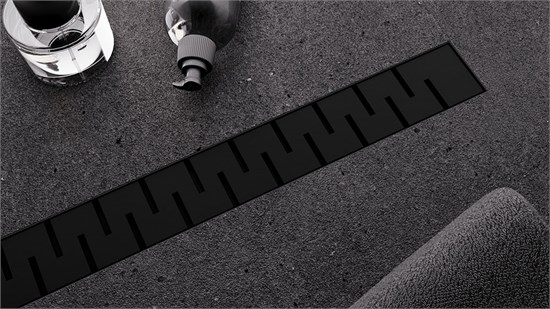 VECONI Душевой лоток Stesso Line Black 500 VSL500B