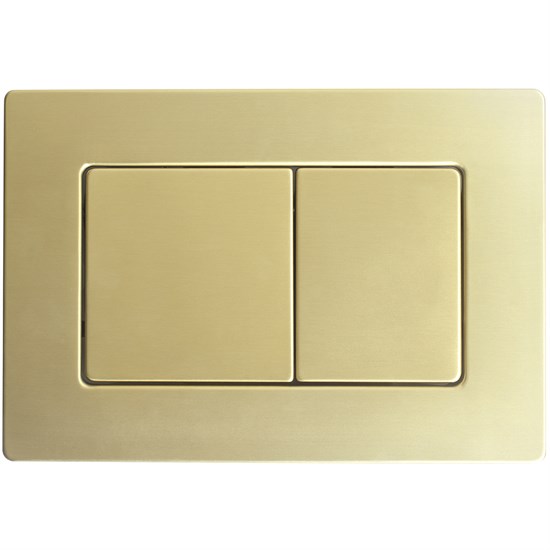 VECONI Кнопка смыва FLUSH V9, FLV9-G, 237х159х6, нержавеющая сталь, золото брашинг FLV9-G
