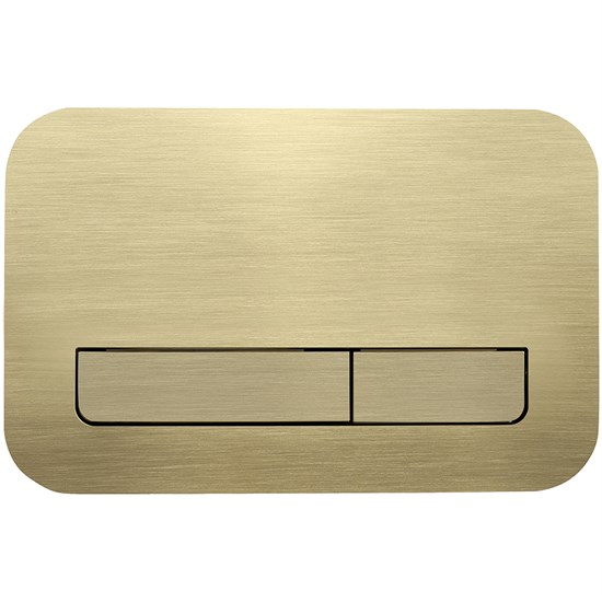VECONI Кнопка смыва FLUSH V12, FLV12-G, 240х162х7, пластик, золото брашинг FLV12-G