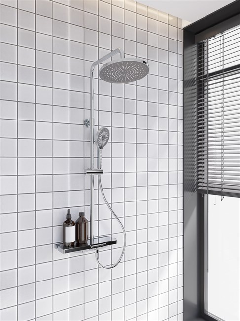 VECONI Душевая стойка ENNA, хром глянец EN-200-C-C4