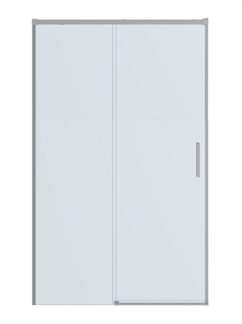CEZARES Plane Душевая дверь в нишу раздвижная профиль - сатин / стекло - прозрачное, ширина 120 см PLANE-BF-1-120-C-IN