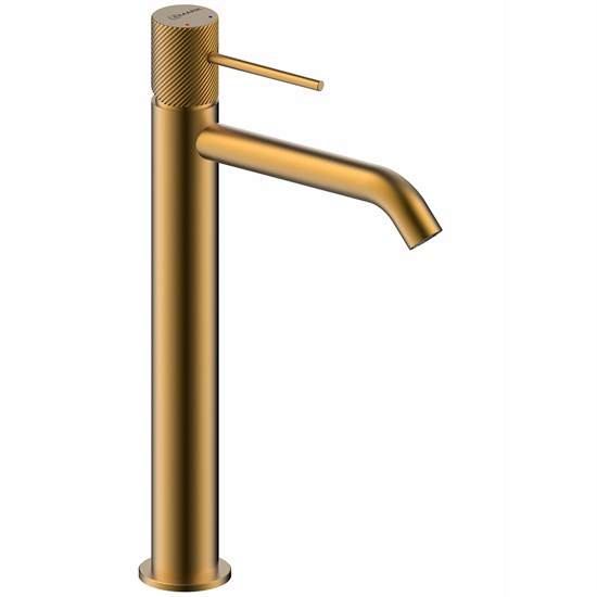 LEMARK Смеситель Karelia LMF-2015S-BRG для раковины высокий, брашированное золото LMF-2015S-BRG