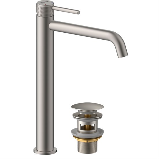 LEMARK Смеситель Beluga LMF-8015B-BN для раковины высокий, никель LMF-8015B-BN